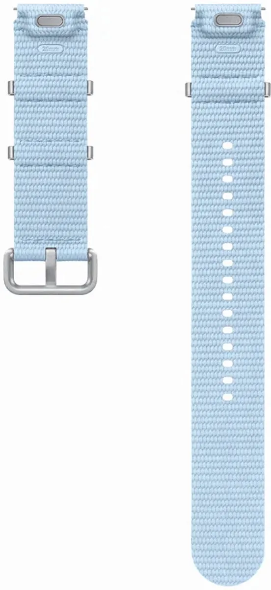 Samsung Galaxy Watch7 Athleisure Band - M/L - Lichtblauw