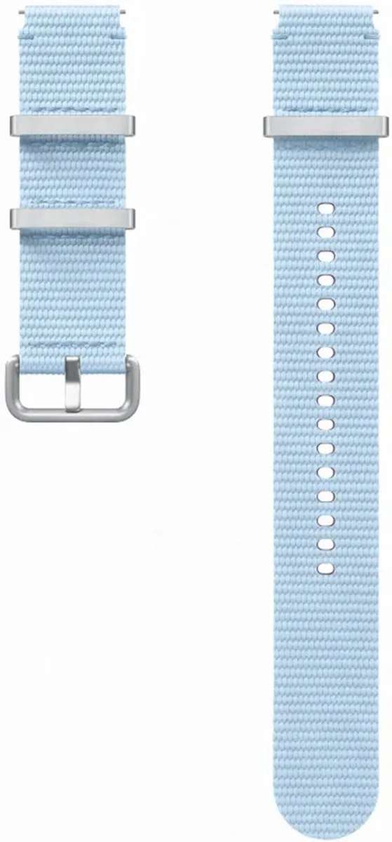 Samsung Galaxy Watch7 Athleisure Band - M/L - Lichtblauw
