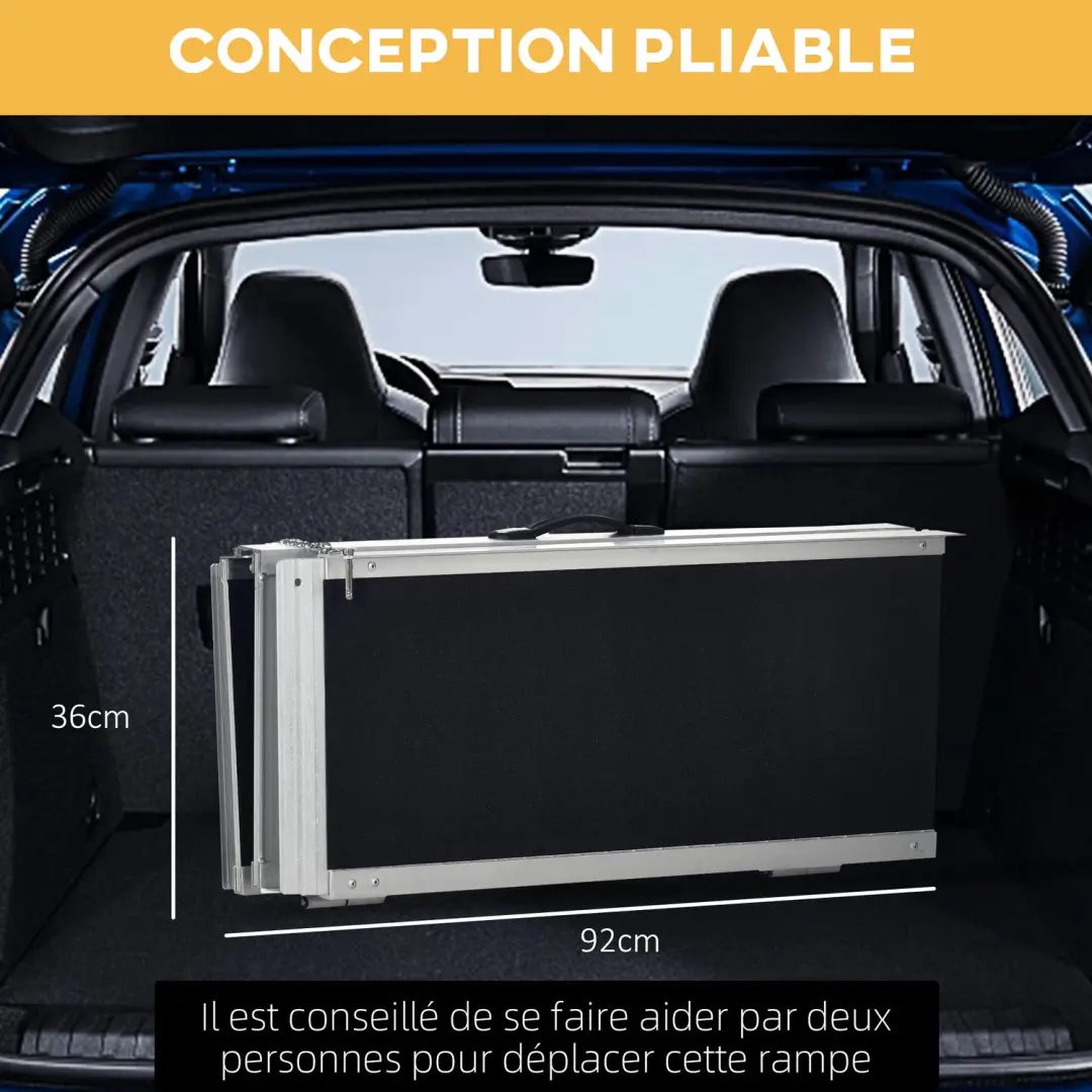 HOMCOM-Rolstoelhelling-Aluminium-183x73,5x3,5cm-Zwart