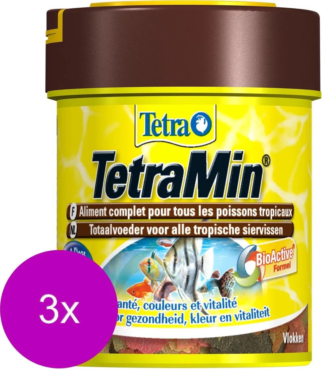 Tetra Tetramin Bio Active Vlokken - 3x66ml