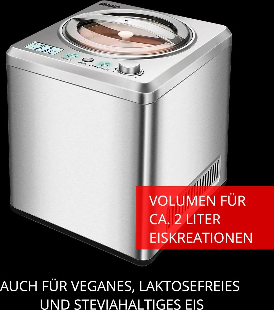Unold 48872 IJsmachine - 2L - 180W - Roestvrijstaal