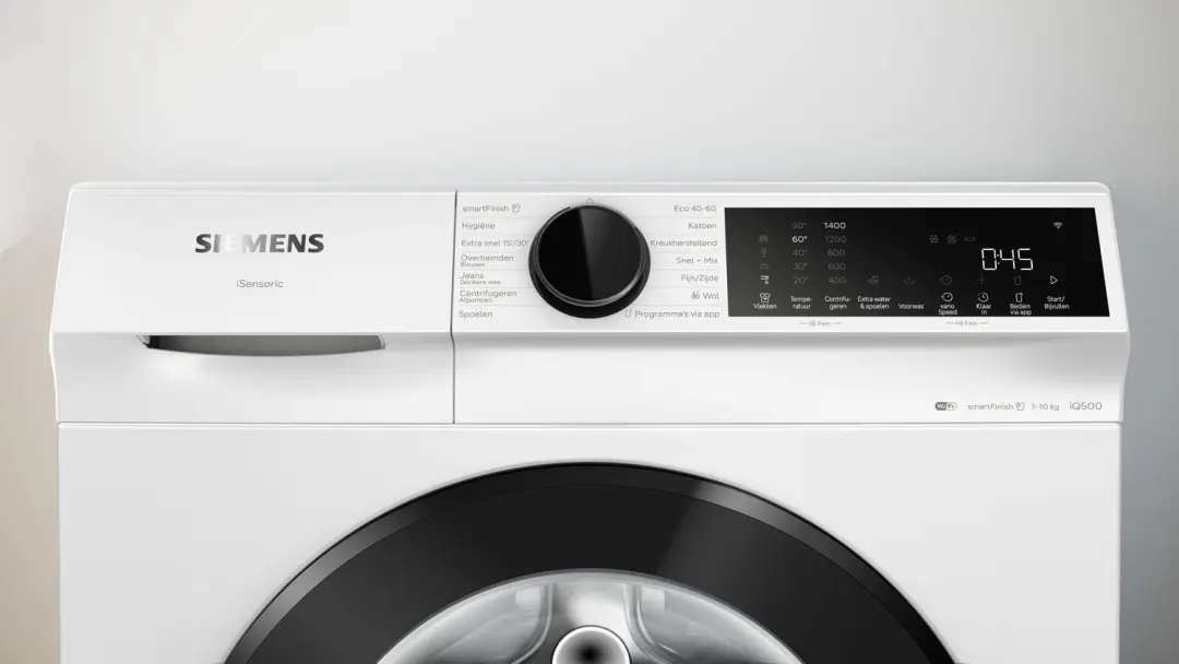 Siemens iQ500 WG54J201NL Wasmachine - 10kg - Wit - afbeelding 4 van 6