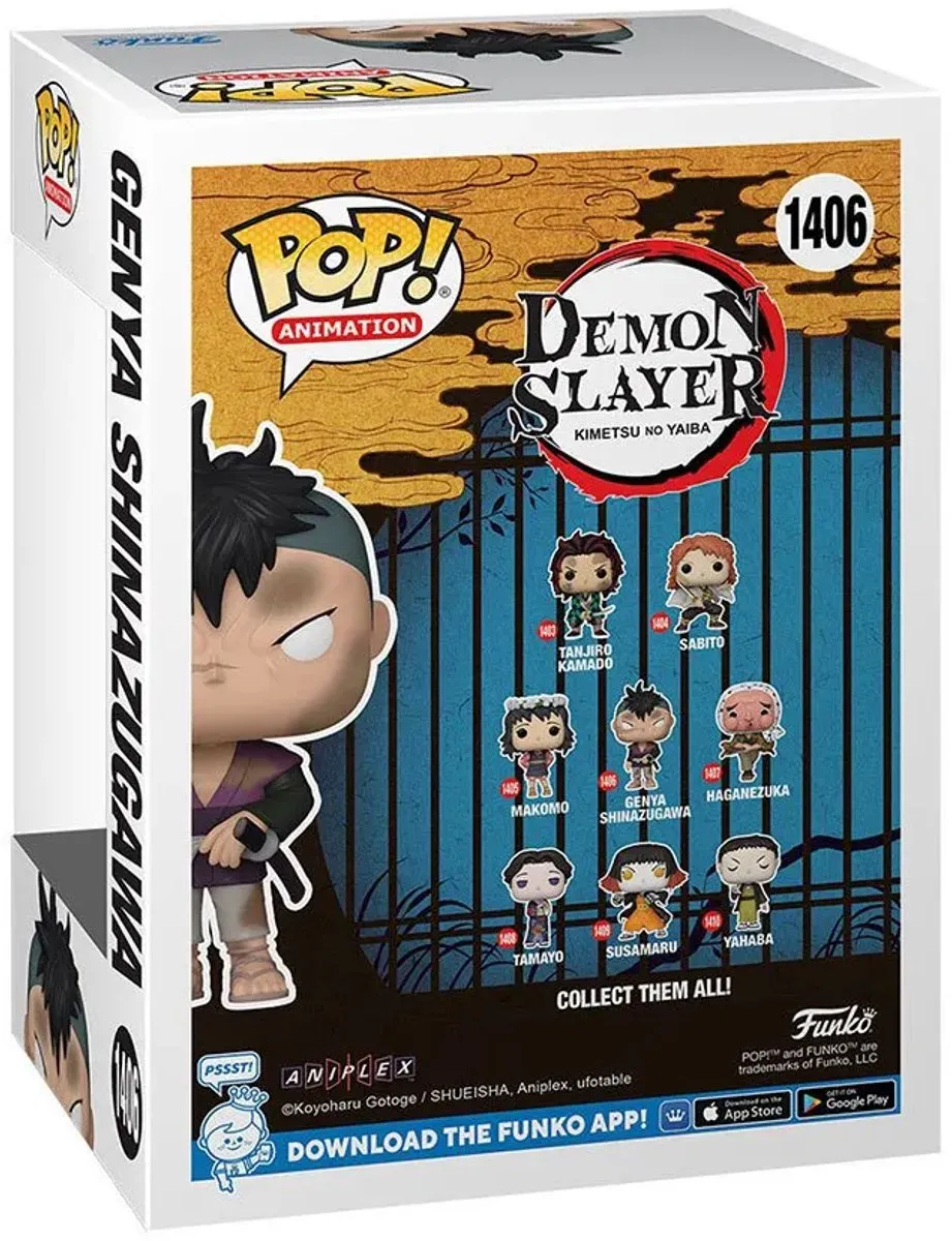 Funko Pop! Demon Slayer Genya Shinazugawa - 72609 - Meerkleurig