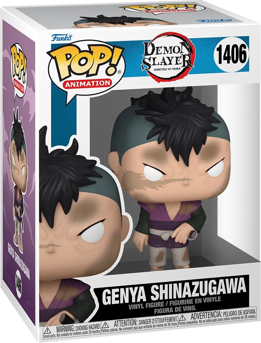 Funko Pop! Demon Slayer Genya Shinazugawa - 72609 - Meerkleurig