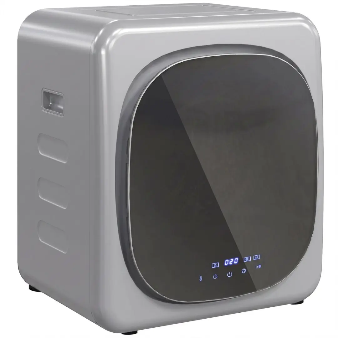 HOMCOM Laundry Dryer-Edelstahl-48L x 40B x 56H cm-Silber