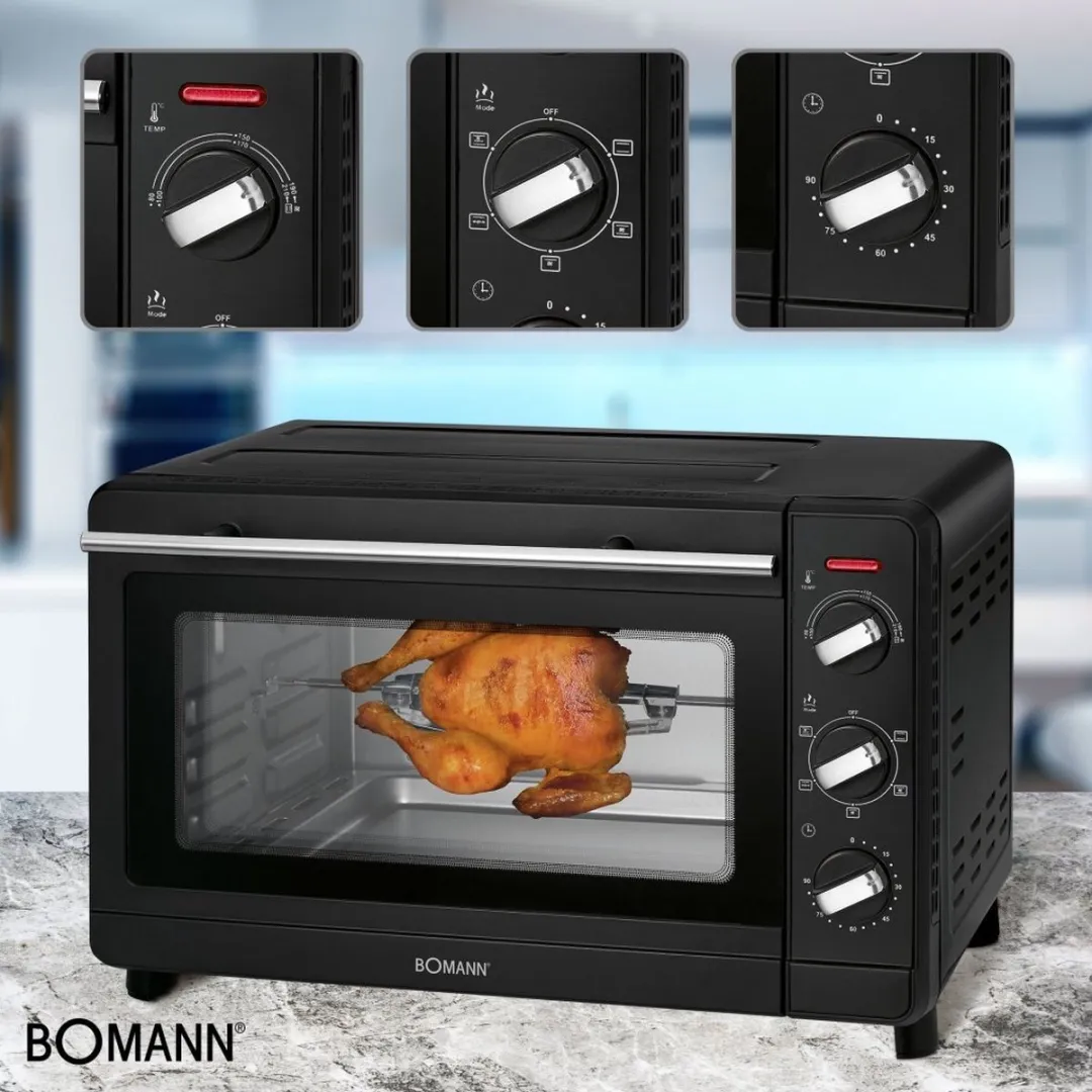 Bomann MBG 6023 CB Multi-Oven 30L - 1500W - 6 Programma's - Zwart