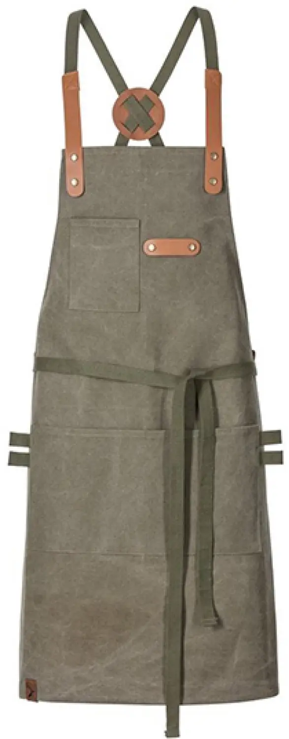Exner Bib Apron Canvas With Decorative Label EX285