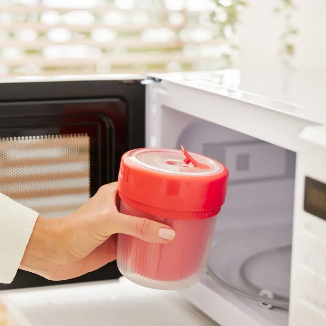 Rotho Memory Thermosbeker met Lepel - 0.5L - Rood - afbeelding 2 van 2