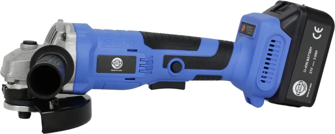 TETRA RT-AG21 haakse slijper oplaadbaar 125 MM accu 12V oplader 110-240V