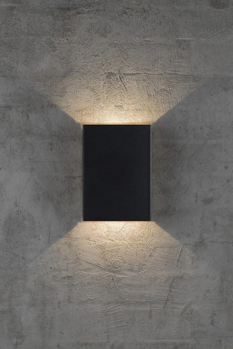 Nordlux Fold 15 Wandlamp LED - 2 Lichtpunten - 15cm - Zwart