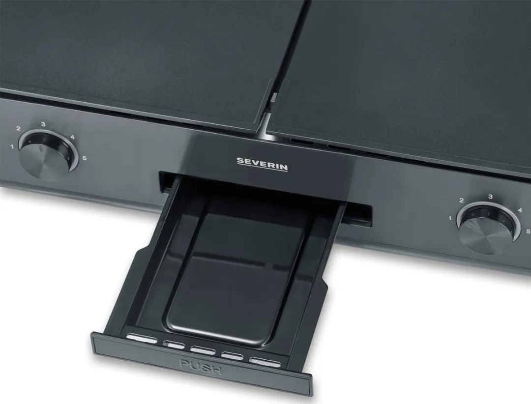 Severin PG 8569 Plancha BBQ Grill - 2200W - 2 Platen - Keramische coating