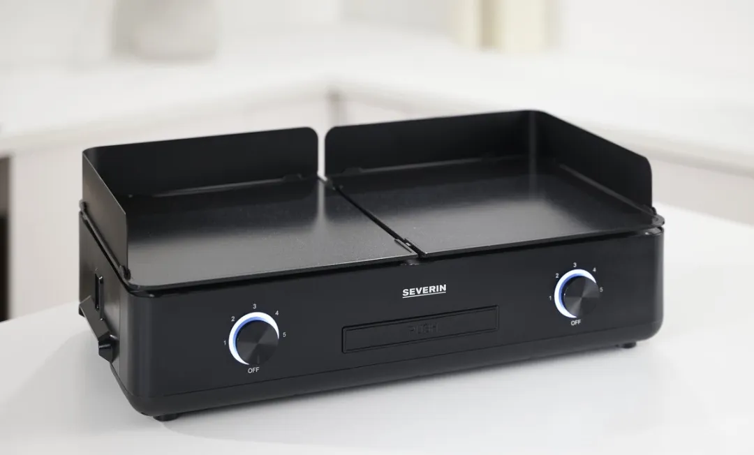 Severin PG 8569 Plancha BBQ Grill - 2200W - 2 Platen - Keramische coating