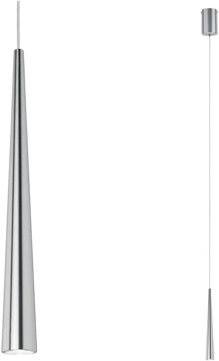 Paulmann LED-hanglamp Gutta 7W - 520lm - Alu geborsteld