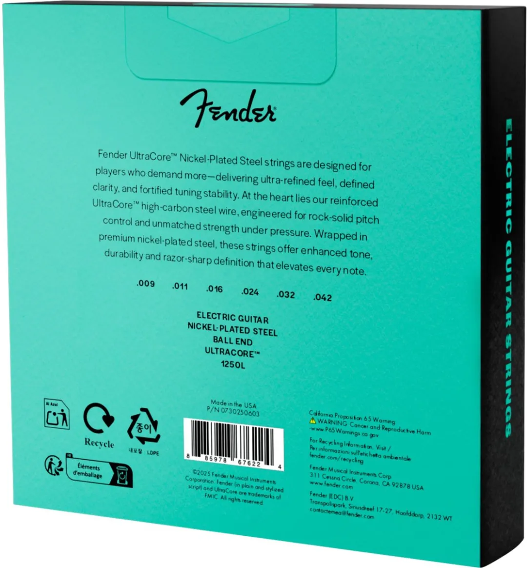 Fender 1250L Ultracore 09-42 Elektrische Gitaarsnaren - 3-Pack