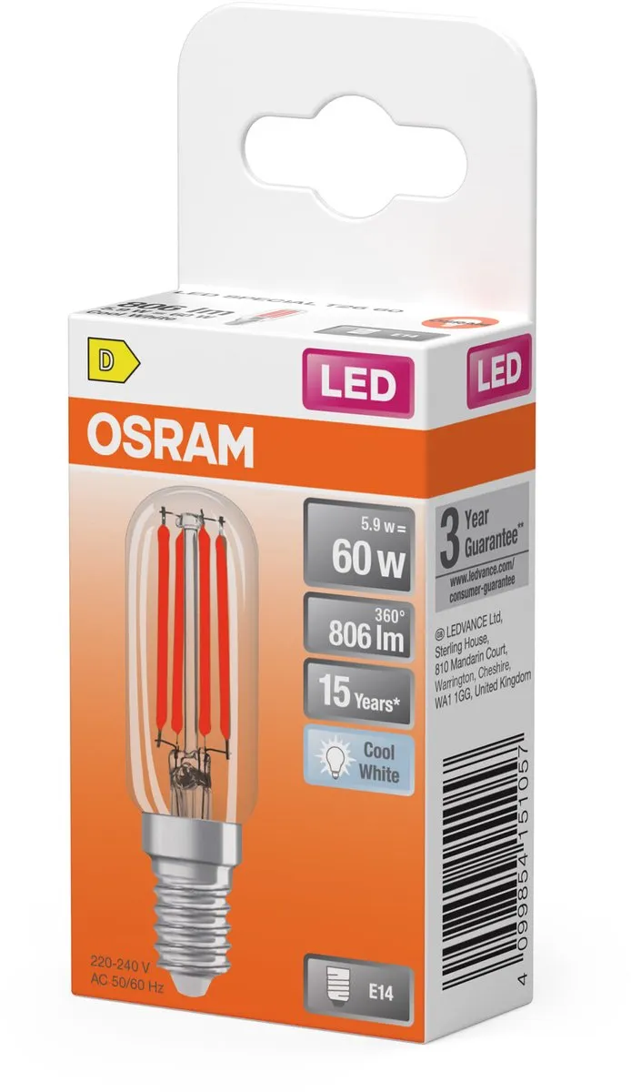 Osram Special T26 LED Lamp E14 4,9W 730lm Koelwit