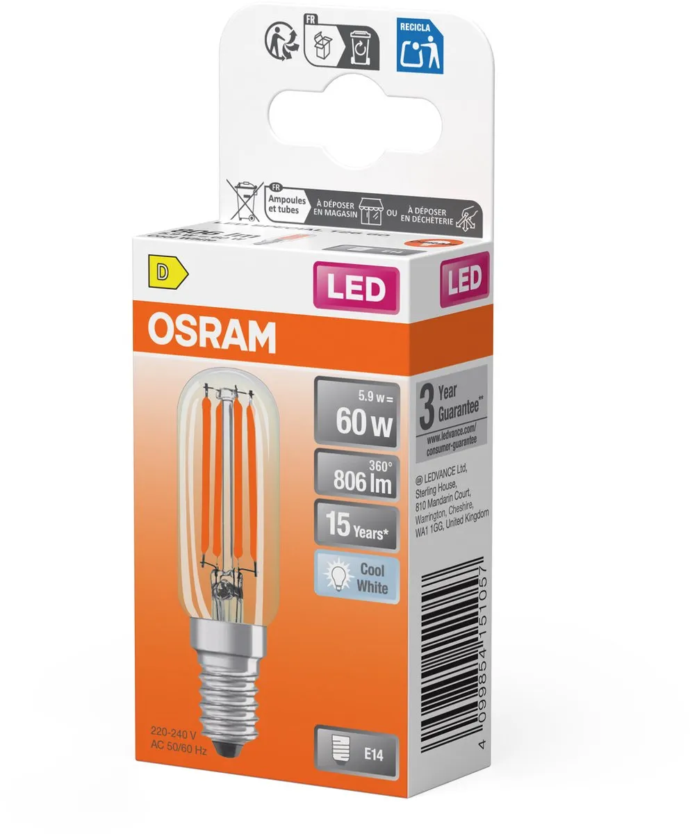 Osram Special T26 LED Lamp E14 4,9W 730lm Koelwit