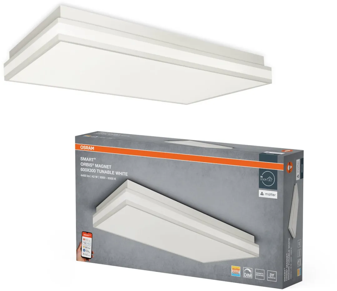 Osram SMART+ Matter Magnet Plafondlamp 42W - 3200lm - Wit