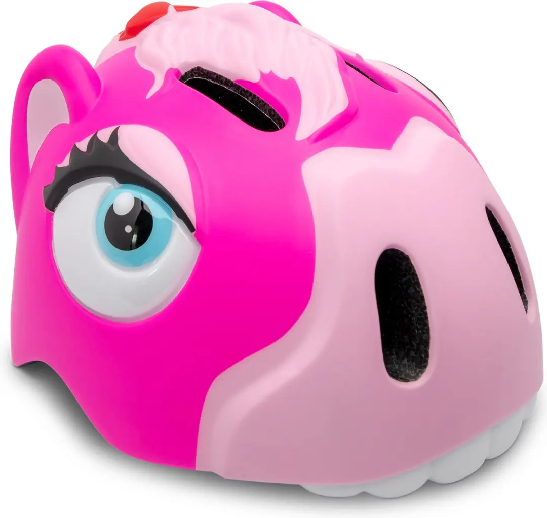 Crazy Safety Kinderfietshelm Roze Paard
