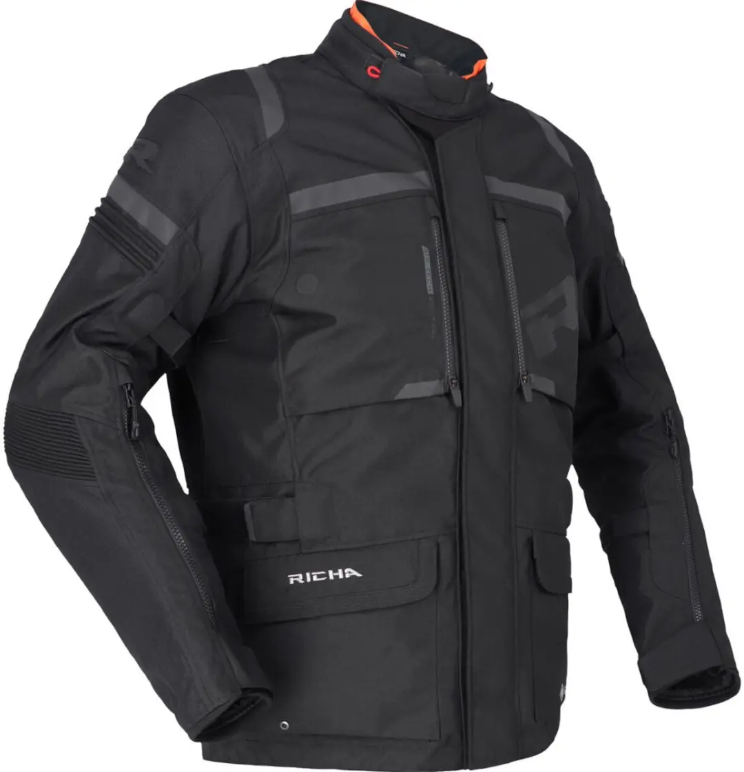 Richa Brutus Gore-Tex Zwart Textiele Motorjas