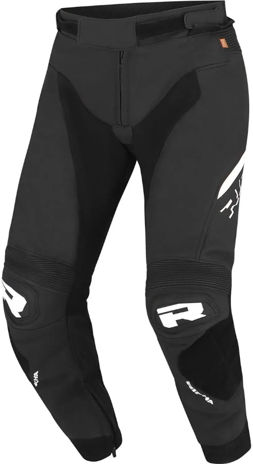 Richa Stradale Zwart Wit Leren Motorbroek