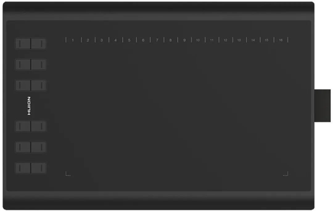 Huion H1060P Grafische Tablet 250x160mm - 5080 LPI - Zwart