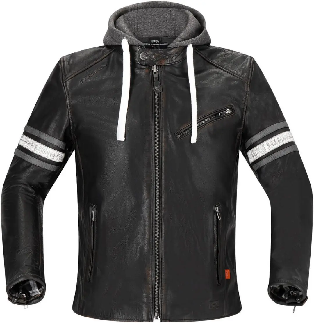 Richa Toulon 2 Grijs Leren Motorjas