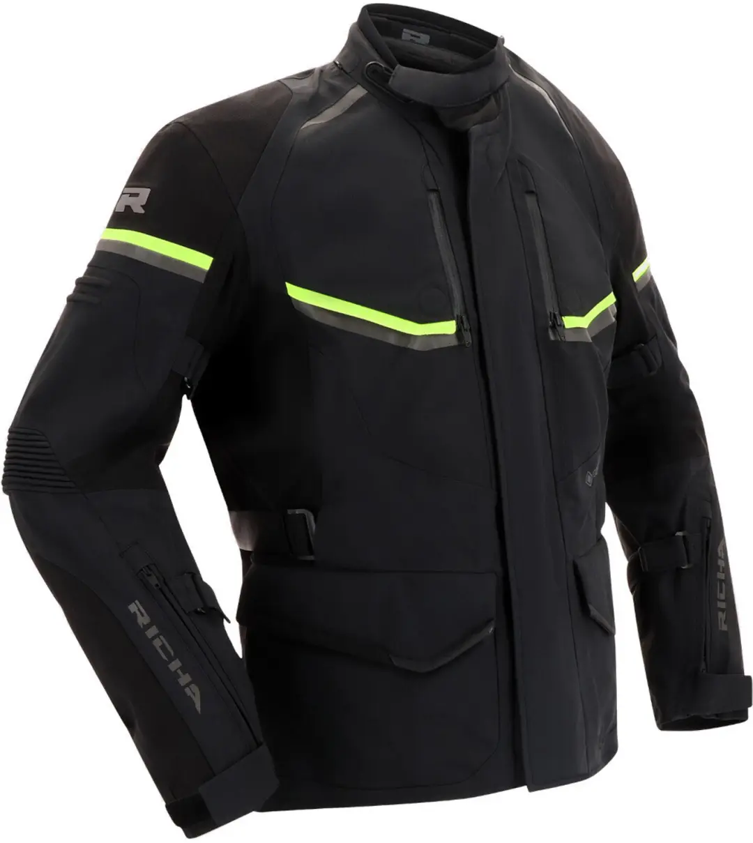 Richa Atlantic 2 GTX Zwart Fluo Geel Textiele Motorjas