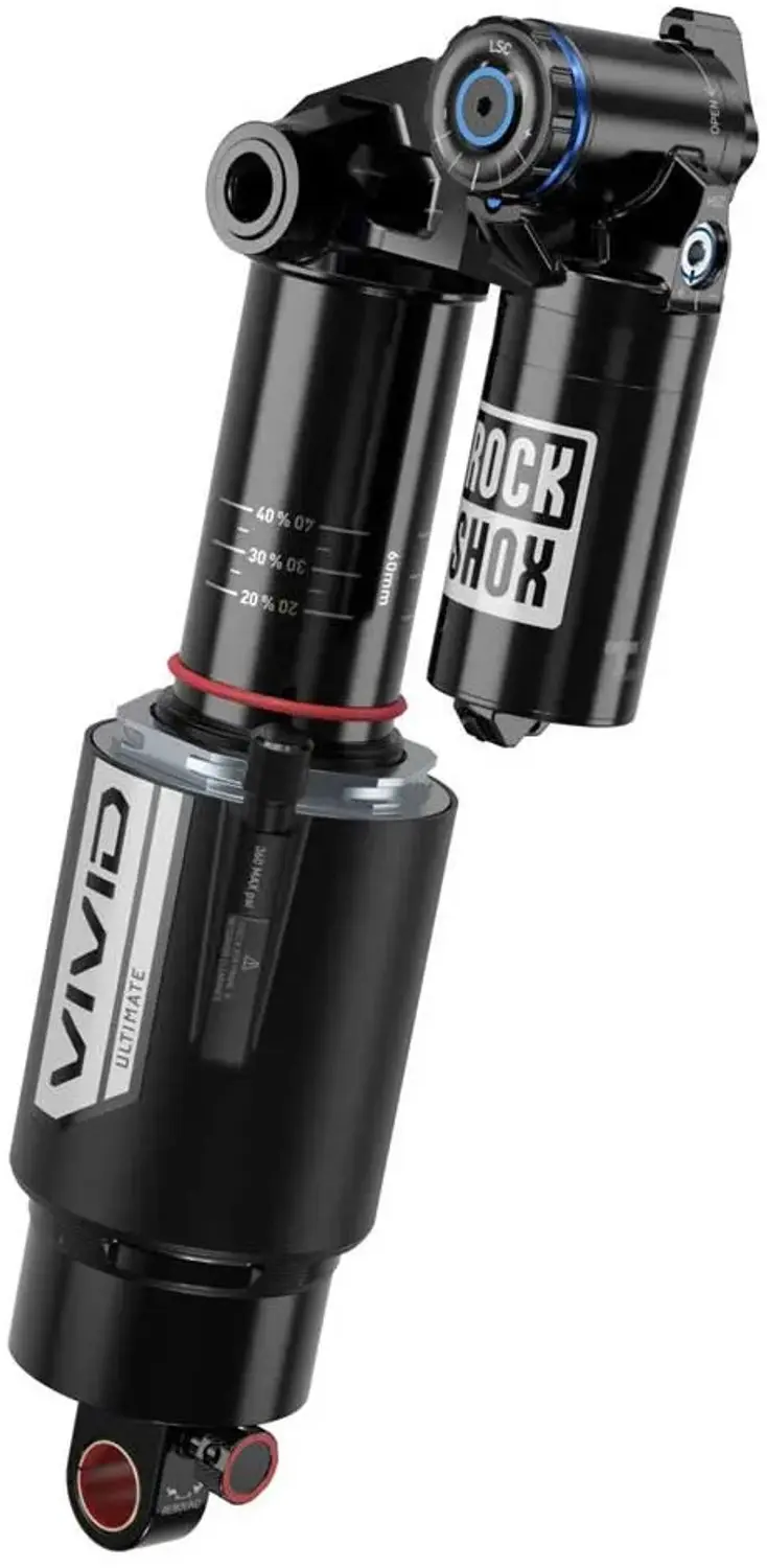 Rockshox Vivid Ultimate Rc2t Reb25/comp30 Standard/trunnion Transition Spire Schokdemper Zilver 65 mm / 205 mm - afbeelding 3 van 4