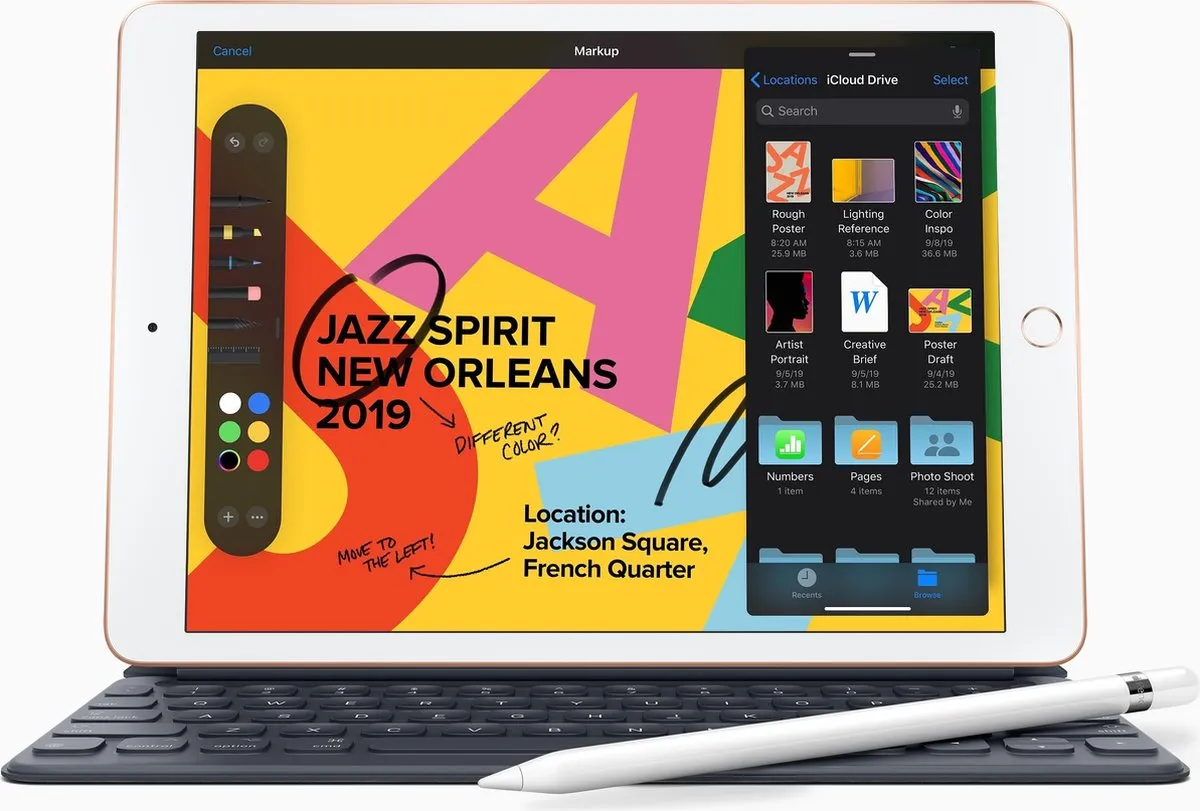 Apple iPad 2019 128GB - 10.2 inch - Goud - afbeelding 6 van 6