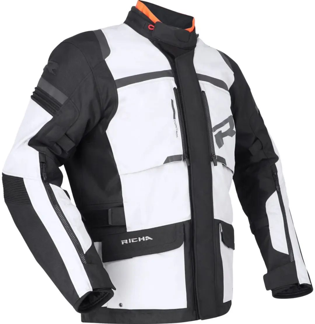Richa Brutus Gore-Tex Zwart Grijs Textiele Motorjas