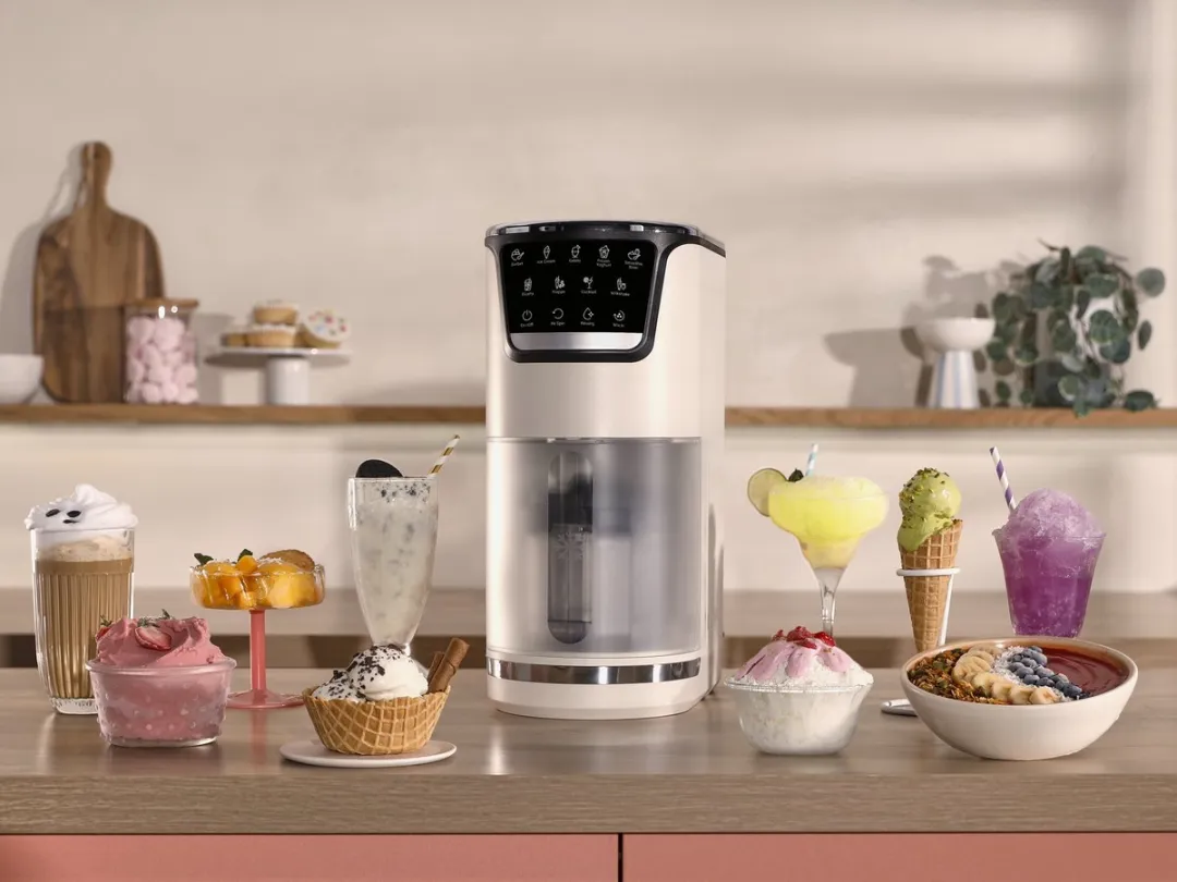 Moulinex Dolci MJ602AF0 – Ijsmachine - 10-in-1 – 1-Step Perfector – Automatisch spoelprogramma - Inclusief 3 Tritan kommen