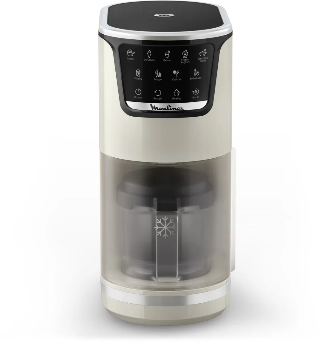 Moulinex Dolci MJ602AF0 – Ijsmachine - 10-in-1 – 1-Step Perfector – Automatisch spoelprogramma - Inclusief 3 Tritan kommen