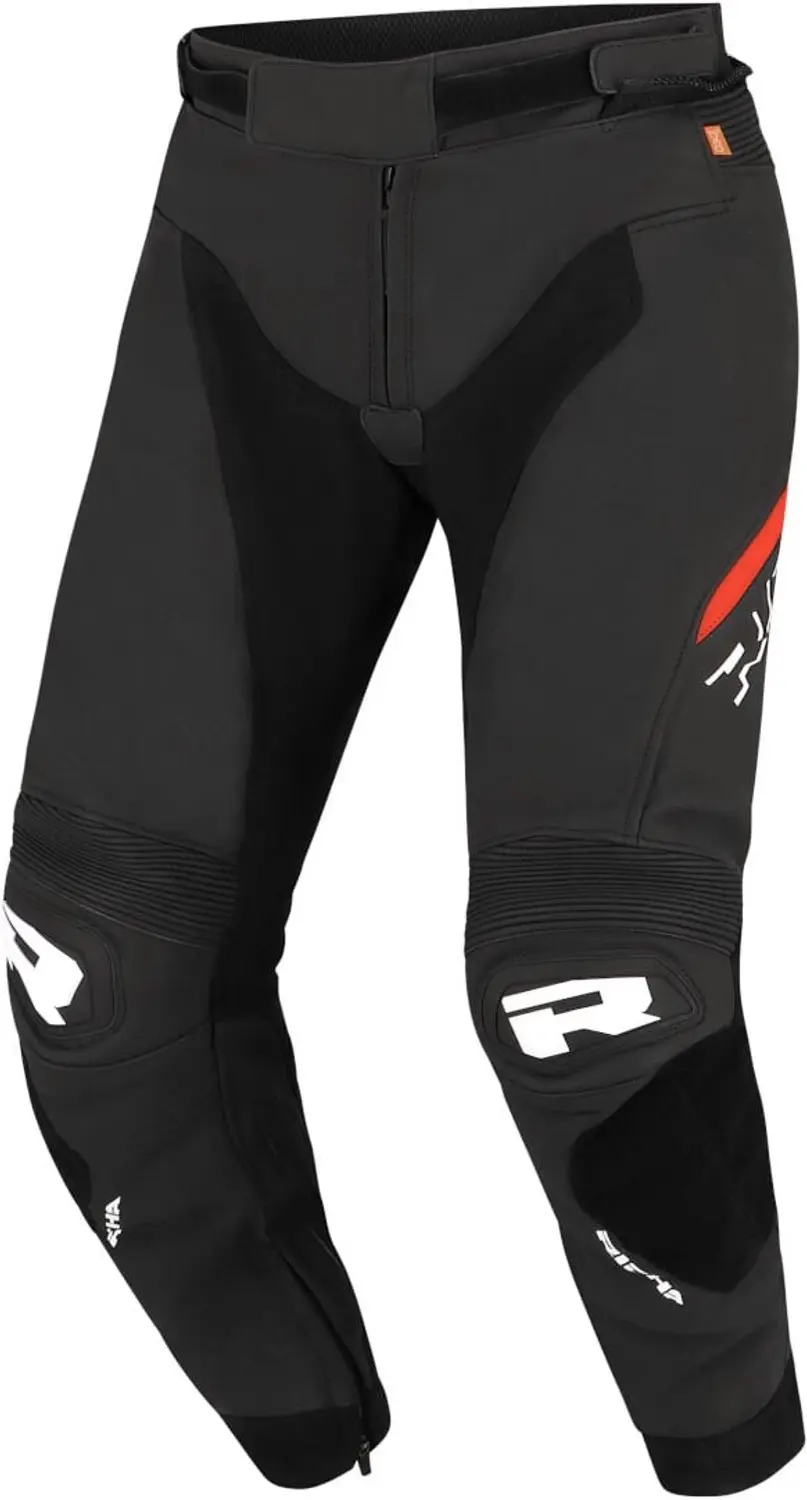 Richa Stradale Zwart Rood Leren Motorbroek