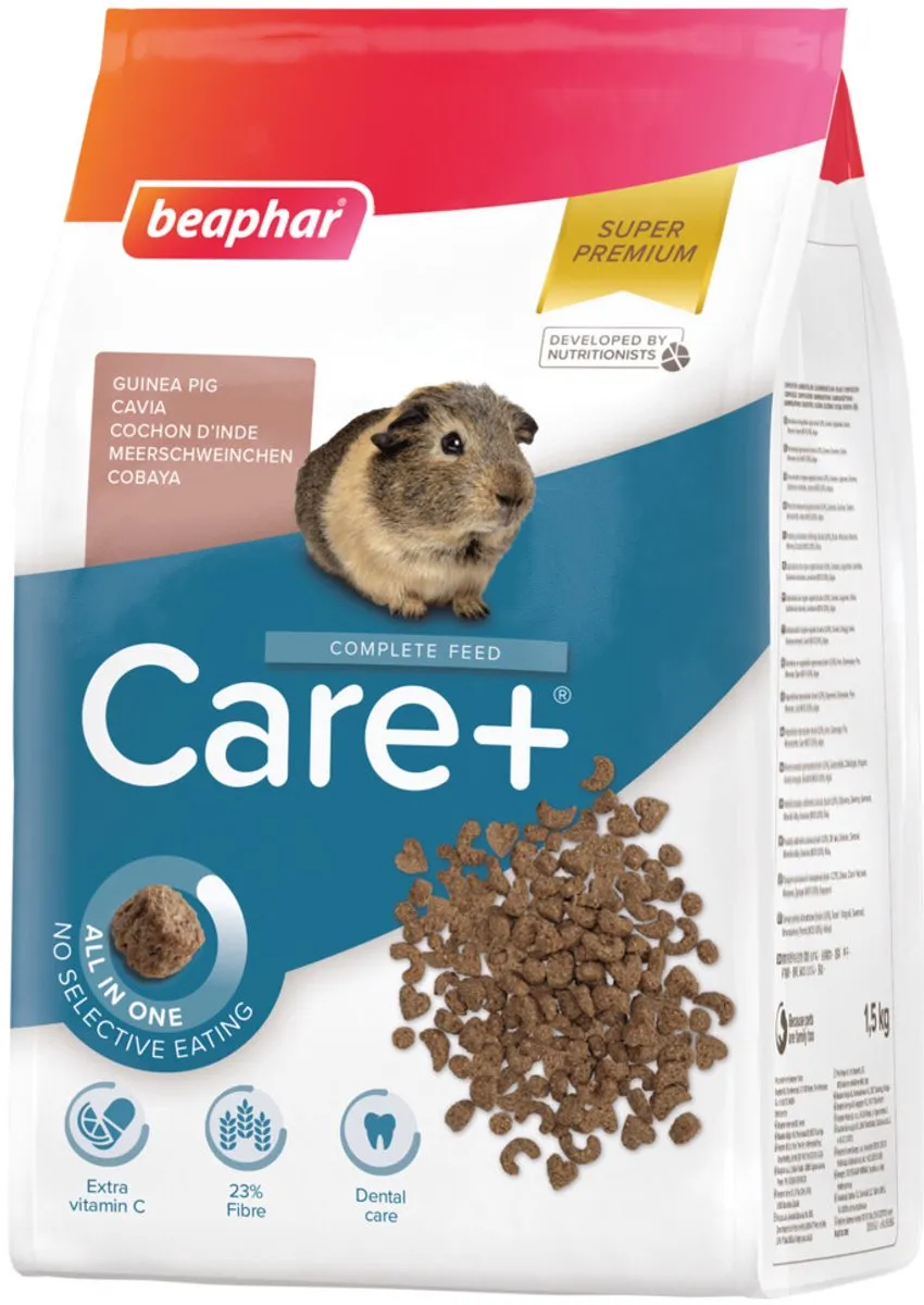 Beaphar Care+ Caviavoer 1,5kg - 6kg (4x1,5kg)