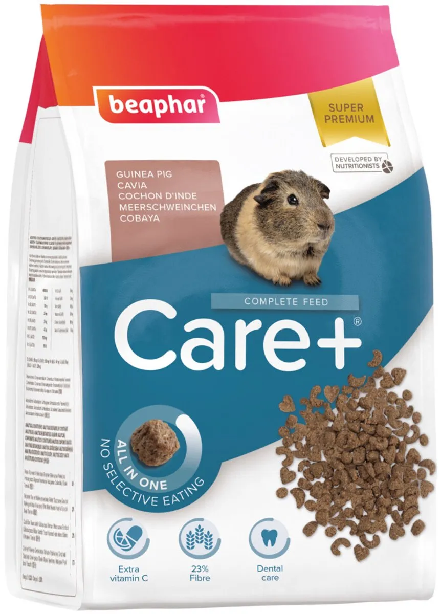 Beaphar Care+ Caviavoer 1,5kg - 6kg (4x1,5kg)