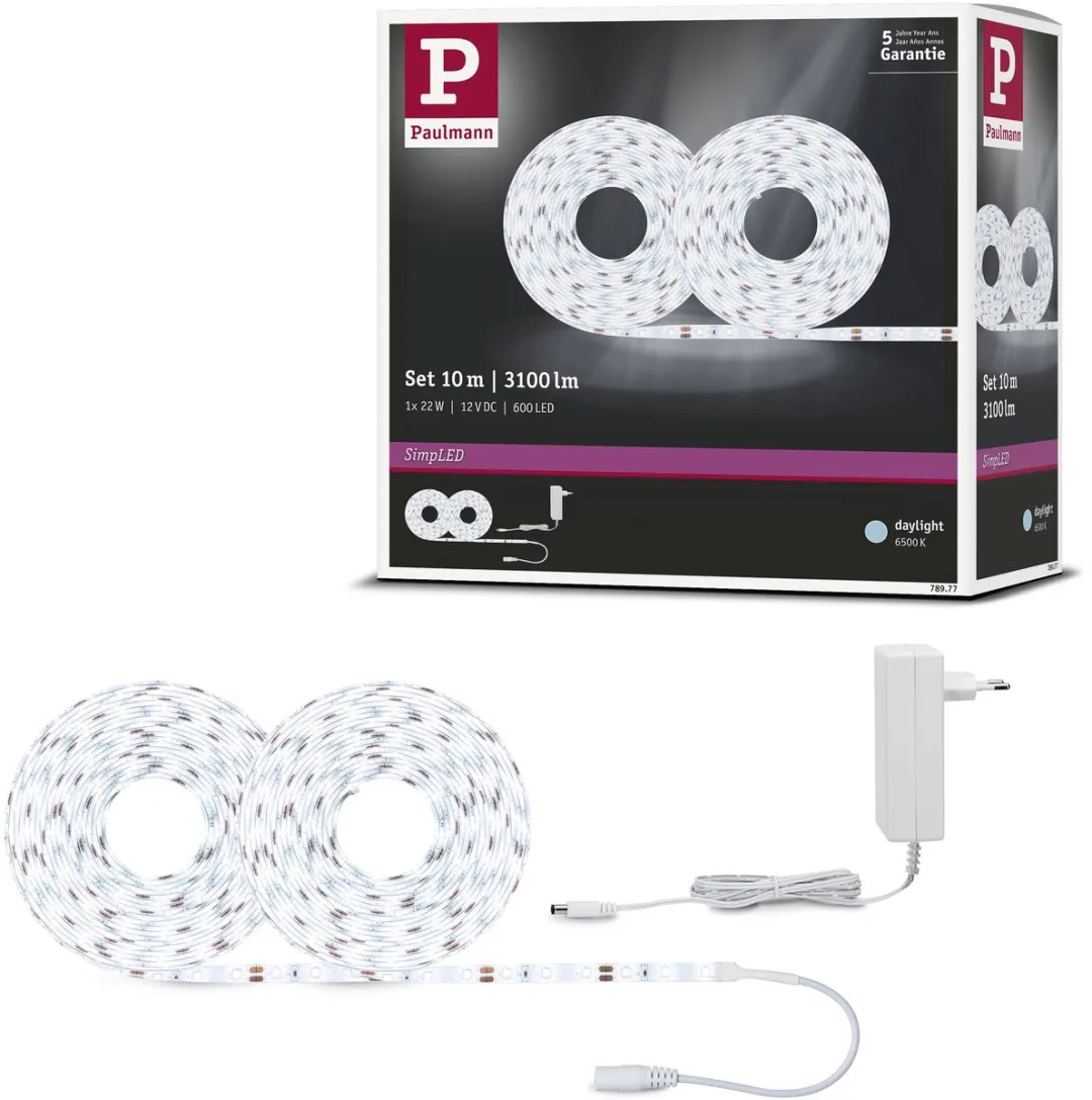 Paulmann SimPLED LED Strip 10m Daglichtwit 6500K - 22W