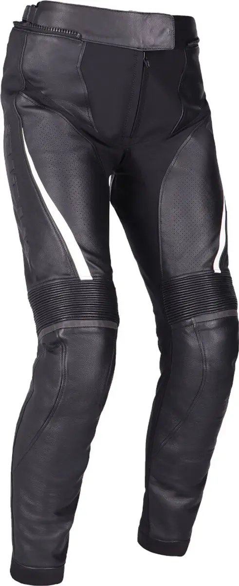 Richa Laura Zwart Wit Dames Leren Motorbroek - Broek