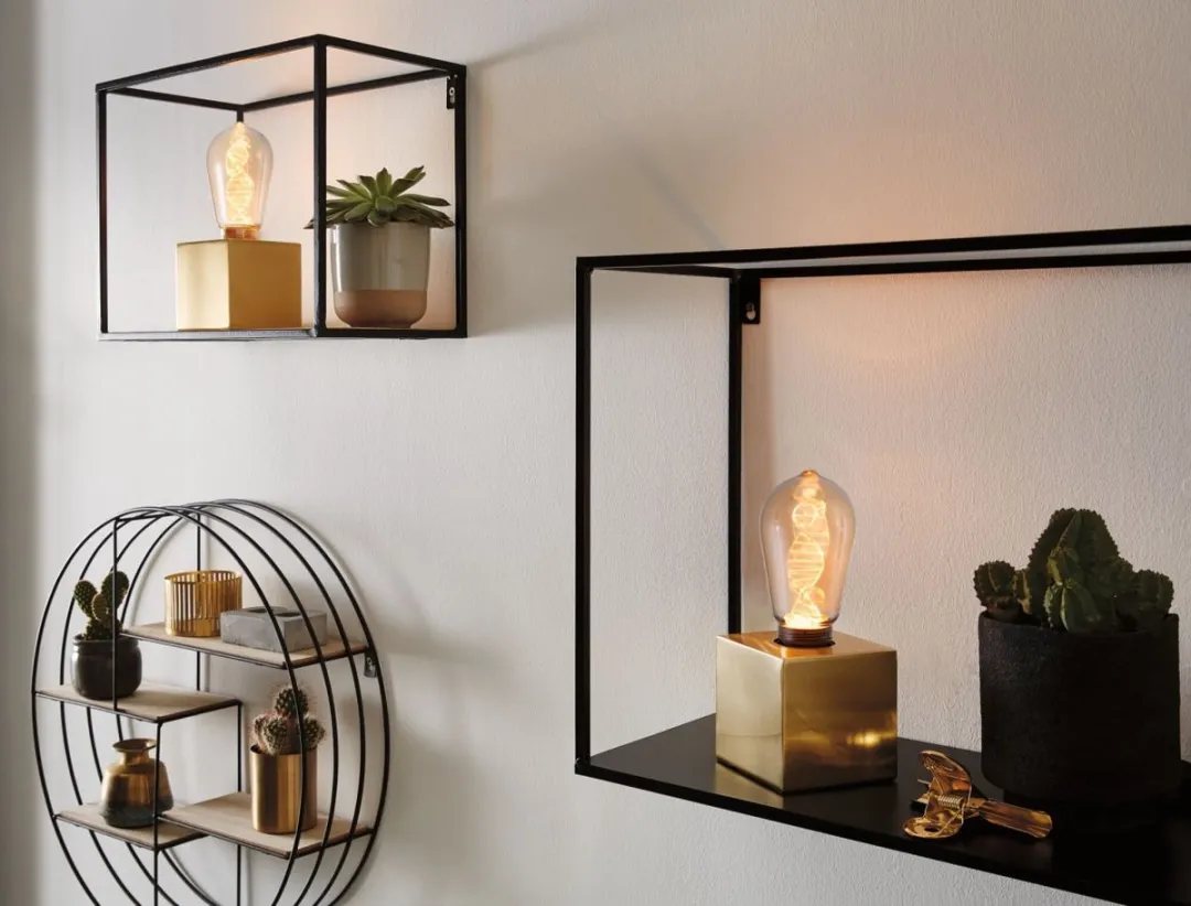 Paulmann Inner Glow Edition LED-kolf Helix E27 3,5W 180lm - Goud Rookglas