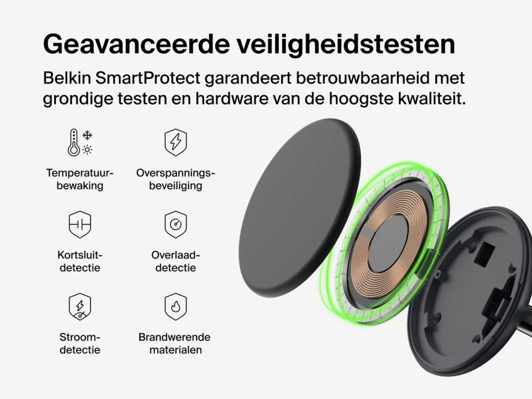 Belkin 3-in-1 WIZ050KQBK Draadloze Oplader - Zwart - afbeelding 4 van 6