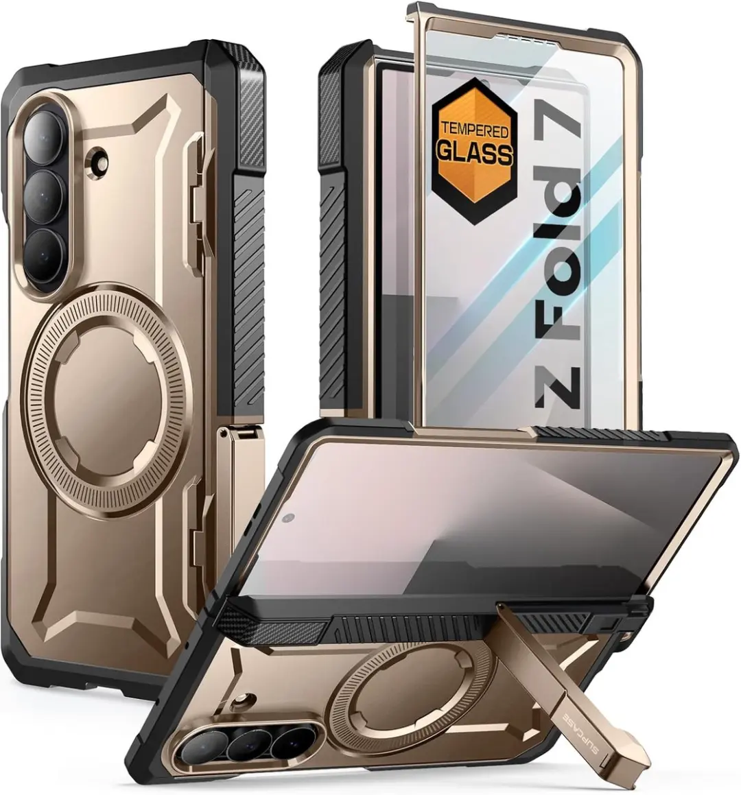 Supcase UB Grip Hoesje Samsung Galaxy Z Fold 7 - Goud - afbeelding 2 van 6