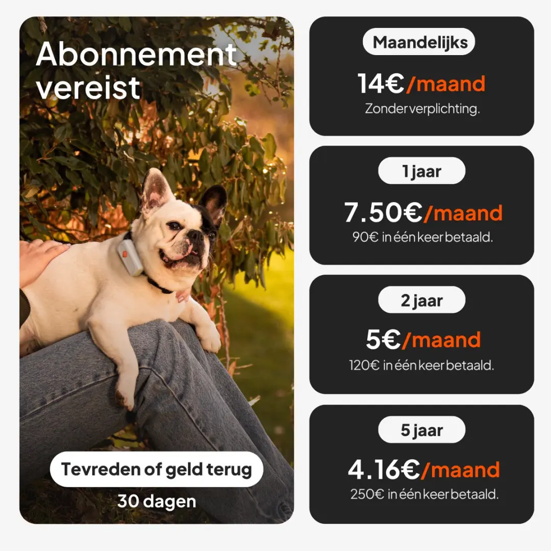Weenect Dog XS GPS-tracker voor honden - Zwart - afbeelding 2 van 6