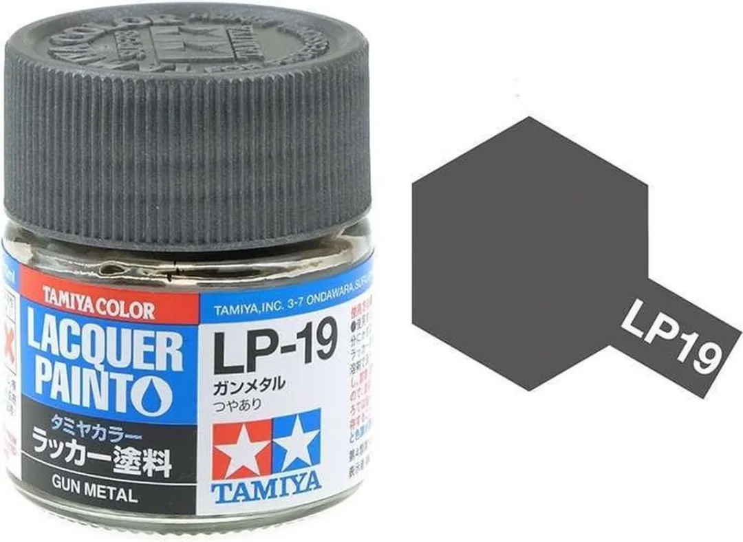 Tamiya Hobbyverf Olieverf LP-19 Gun Metal 10ml