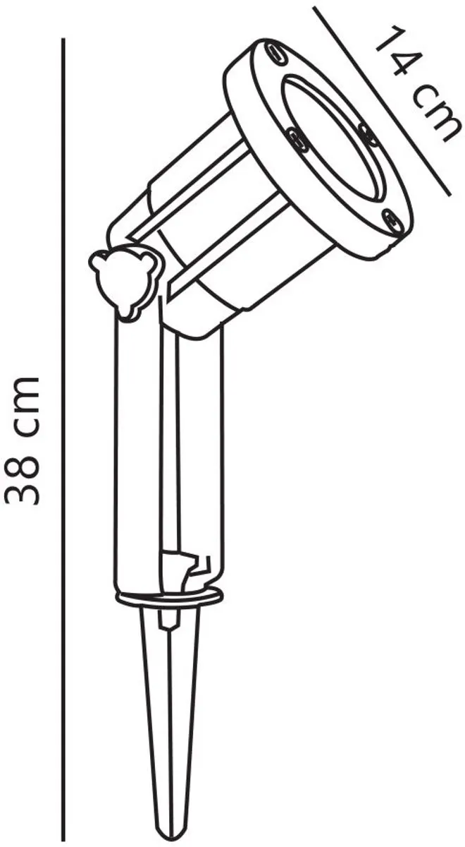 Nordlux Spotlight Prikspot Buiten Ø10cm GU10 - IP54 Zwart