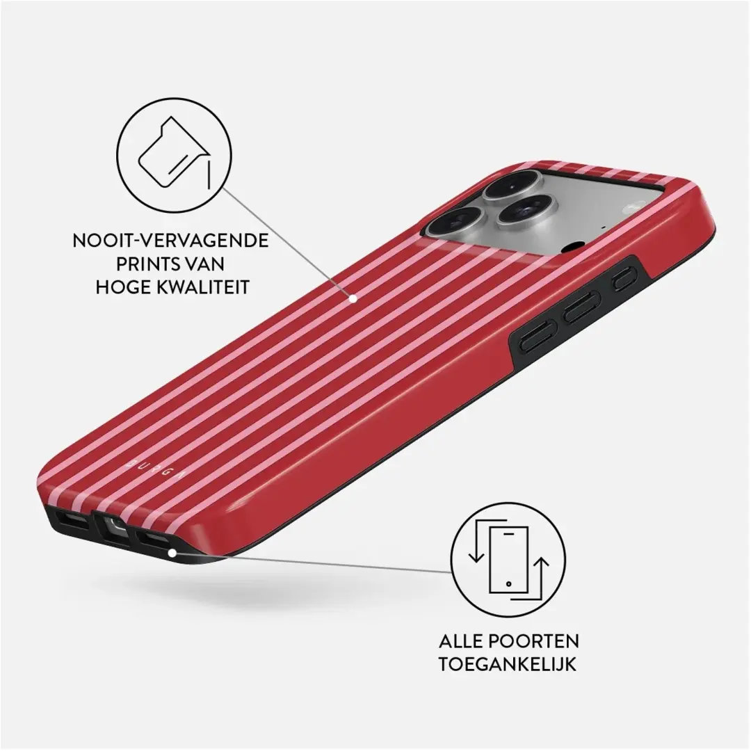 Burga Tough Hoesje MagSafe iPhone 18 Pro - Strawberry Jam - afbeelding 4 van 5
