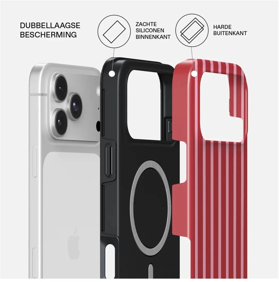 Burga Tough Hoesje MagSafe iPhone 18 Pro - Strawberry Jam - afbeelding 2 van 5