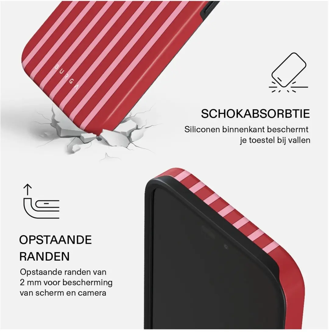Burga Tough Hoesje MagSafe iPhone 18 Pro - Strawberry Jam - afbeelding 5 van 5