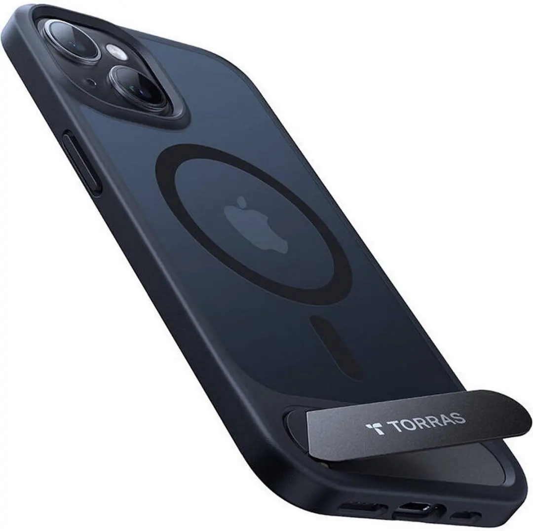 Torras MagSafe Hoesje iPhone 15 - Zwart - afbeelding 2 van 6