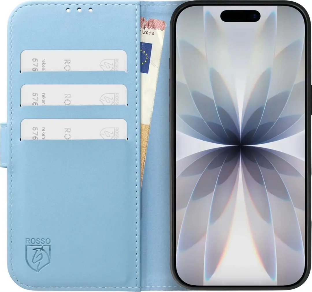 Rosso Element Modern Hoesje iPhone 17 - Lichtblauw - afbeelding 3 van 6
