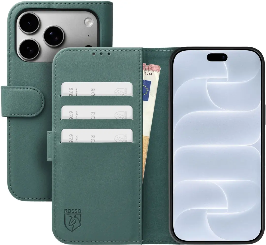 Rosso Element Modern Book Case Hoesje iPhone 18/17 Pro Max