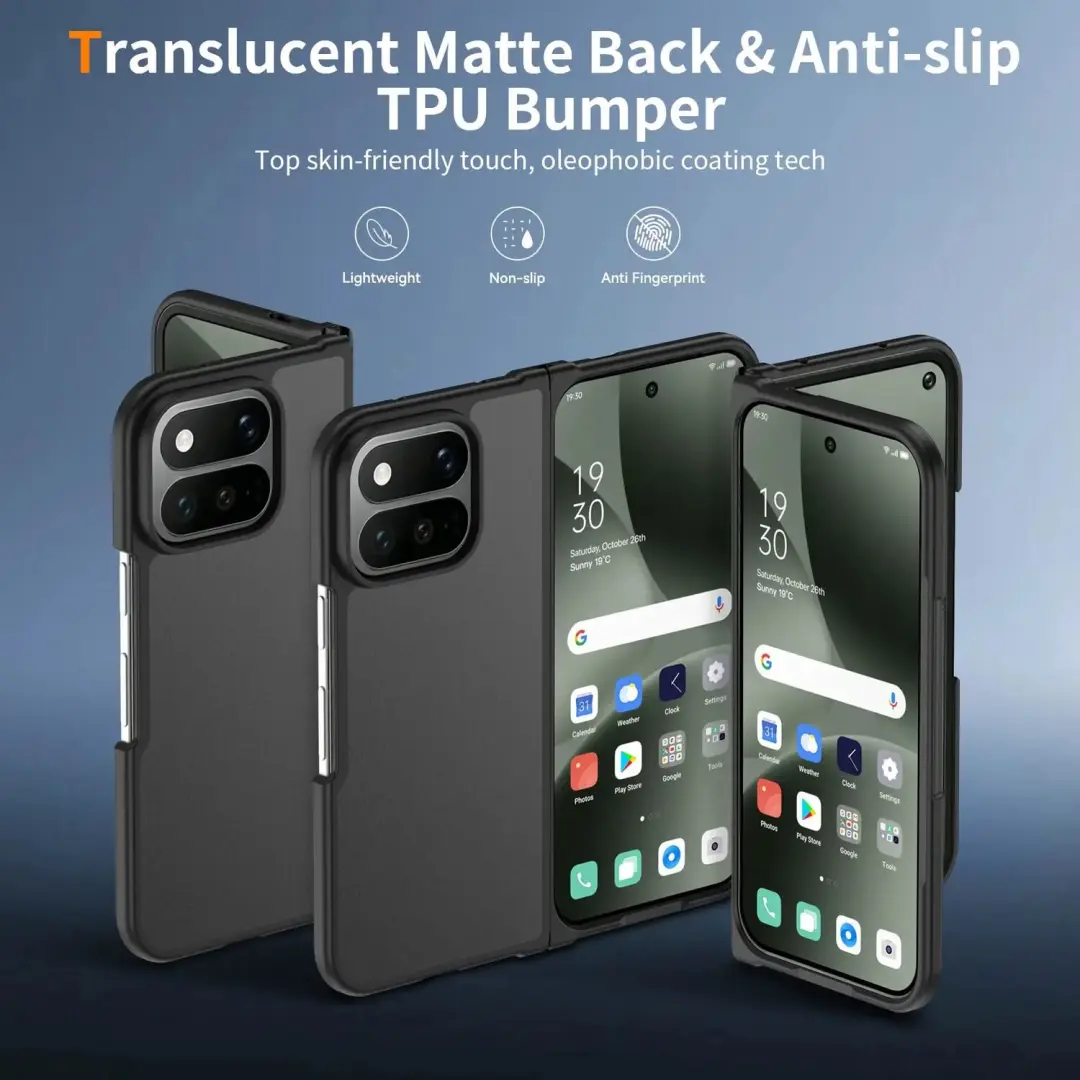 Google Pixel 11 Pro Fold Hoesje - Matte Back Cover - Zwart - afbeelding 6 van 6